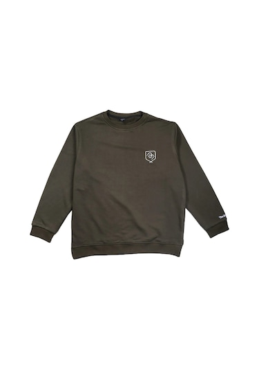 Bigümex The Brave Premium Erkek Sweatshirt 3 Iplik Yeşil