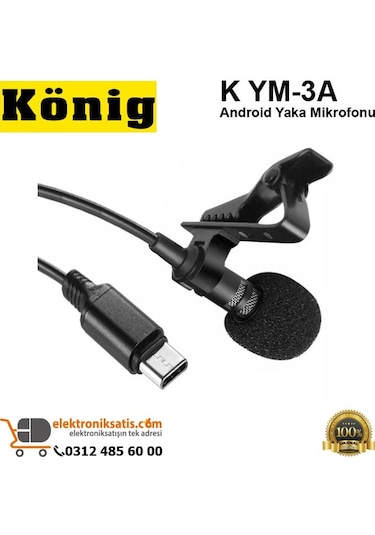 König K Ym 3A Android Yaka Mikrofonu