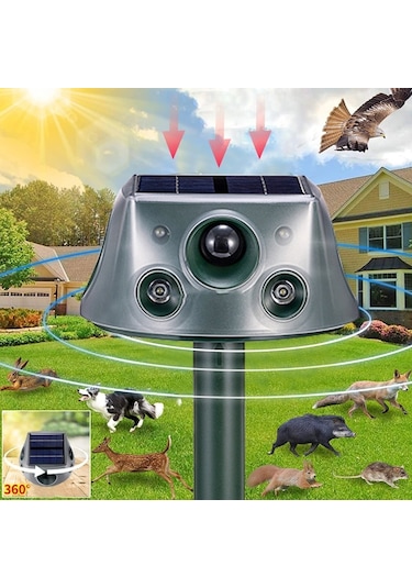 Cbtx SK031 Dört Taraflı Güneş Enerjili Ultrasonik Hayvan Kuş Kovucu