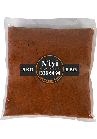 N'iyi Çiğ Köfte Vakumlu Ambalaj 5 KG