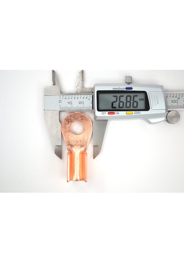 50mm² Akü Kablosu İçin M10 Pabuç Bakır Başlık Sulye