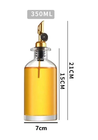 1 Adet Cam Zeytinyağı Dağıtıcı Şişe Baharat Şişesi Sirke Şişesi Şeffaf