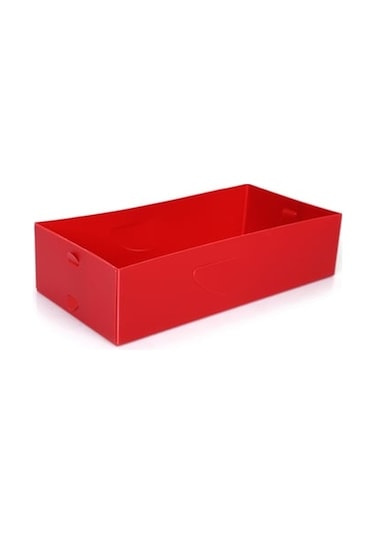 Çekmece İçi Düzenleyici 2 Adet Kutu Kırmızı 30x15x7cm