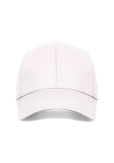 Eke Tekstil Unisex Beyaz Renk Beyzbol Şapka - Unisex Beyaz