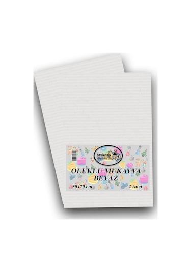 Oluklu Mukavva Renkli 50X70 2 Adet Artlantis Renkli Oluklu Mukavv