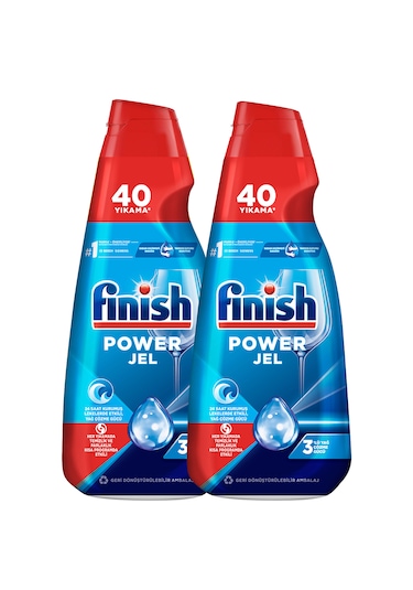 Finish Hepsi Bir Arada Konsantre Jel Bulaşık Makinesi Deterjanı 2 x 1 L