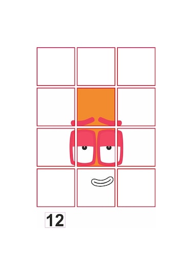 Number Blocks Matematik Eğitici Birim Küp Snapcubes /11-20 Sticker 155 Pcs