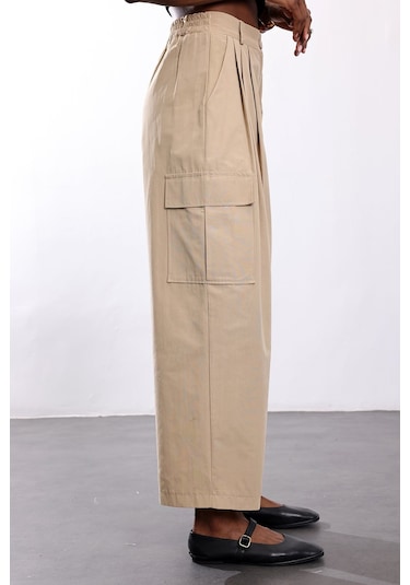 5in1Canpolat Bej Kargo Pantolon 0025