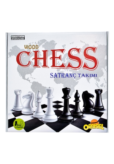 Orbisel Satranç Takımı 30x30 Ahşap Tablalı