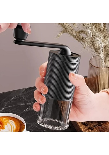 Cordial Siyah Manuel Taşınabilir Kahve Değirmeni, Ayarlanabilir Öğütücü, Ofis Ve Seyahat İçin