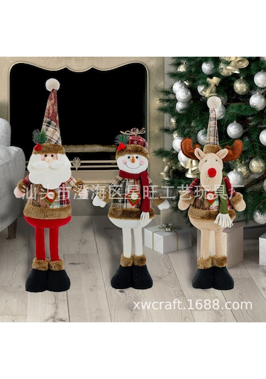 Xindoker Noel Giyotin Koca Baba Kardan Adam Geyik Noel Dekorasyon Malzemeleri Ev Dekorasyonu İçin Klasik Noel Koca Baba