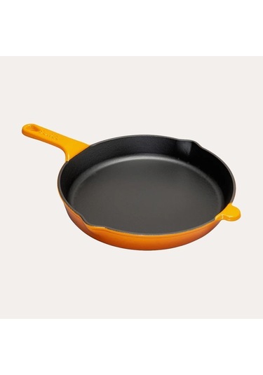 Sürel Döküm 27 Cm Yuvarlak Düz Tava Turuncu Turuncu