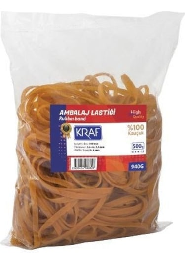 Kraf Ambalaj Lastiği Kauçuk Geniş 940G 500 Gr
