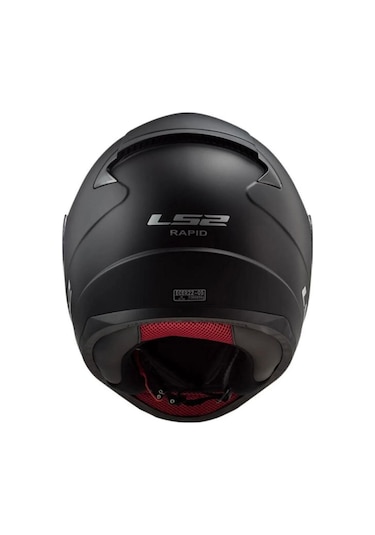 Ls2 Rapid Siyah Vizörlü Kapalı Motosiklet Kaskı Mat Siyah