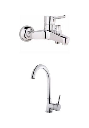 Erce Delta Evye ve Banyo Bataryası Krom