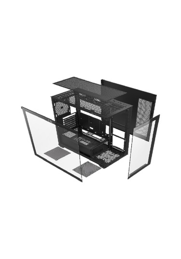 Aztech AZT101 B 5 X RGB Fan Akvaryum ATX Oyuncu Bilgisayar Kasası