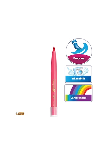 Bic Kids Visa Fırça Uçlu Keçeli Boya Kalemi 18'li Kavanoz