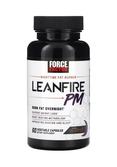 Force Factor Nighttime Fat Burner Leanfire Pm 60 Vegetable Capsul