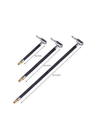 Novahub Dayanıklı Esnek Şişirme Adaptörü - Bisiklet, Motosiklet, Araç İçin Hızlı Kullanım