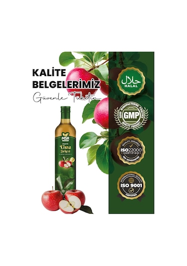Doğal Fermantasyon Elma Sirkesi 500 Ml