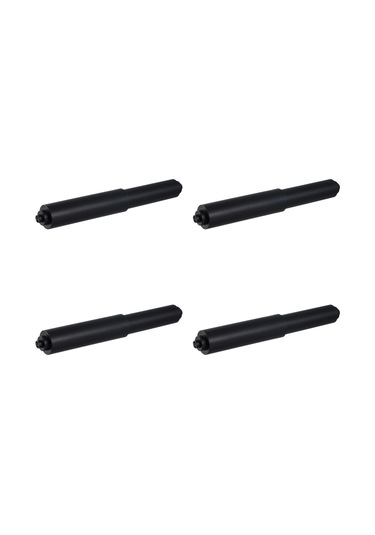 Suntek 4x Tuvalet Kağıdı Tutucu Yaylı Rulo Yardımcı Esnek Siyah