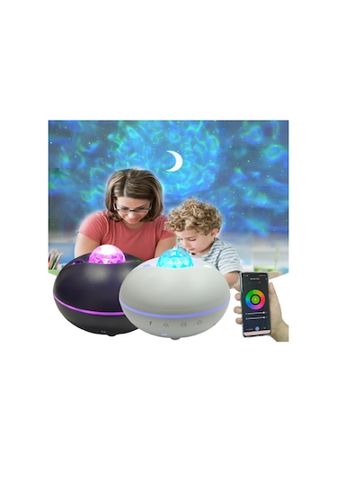 Suntek Galaksi Projektör Gece Işığı Uygulama Kontrolü Siyah