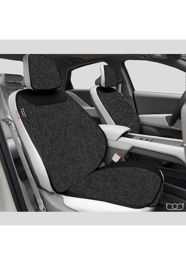 Bod Keten Terletmez Oto Koltuk Minderi Seti Koltuk Koruma Kılıfı Yalı Serisi Ön Arka Set Siyah
