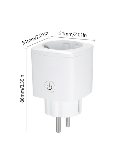Springsun 16a Akıllı Güç Fişi Akıllı Soket Wıfı Soket-priz Ev Akıllı Priz Soket Fişi App Uzaktan Kumanda Zamanlama Açık/kapalı Enerji İzleme