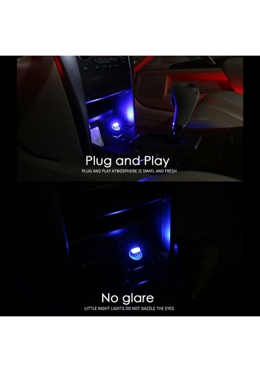 Pazly Usb Ortam Işığı Led Gece Lambası Siyah - Taşınabilir Aydınlatma Siyah