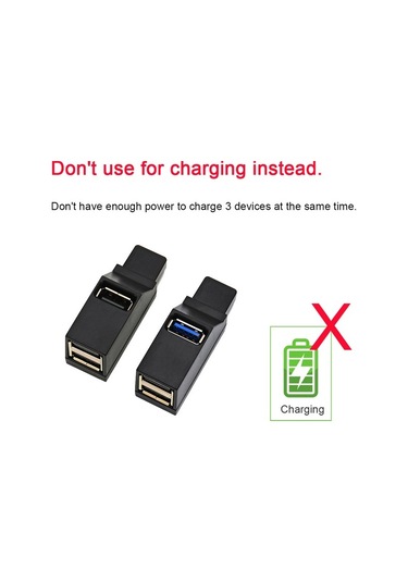 Venturemart Usb 3.0 Hub Adaptörü Dönüştürücü Mini Splitter Genişletici Kutusu 3 Port Pc Laptop Için Yükse