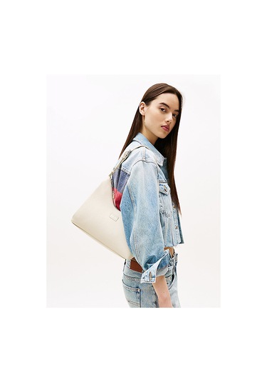 Tommy Hilfiger Kadın Omuz Çanta Aw0aw17548acg Bej