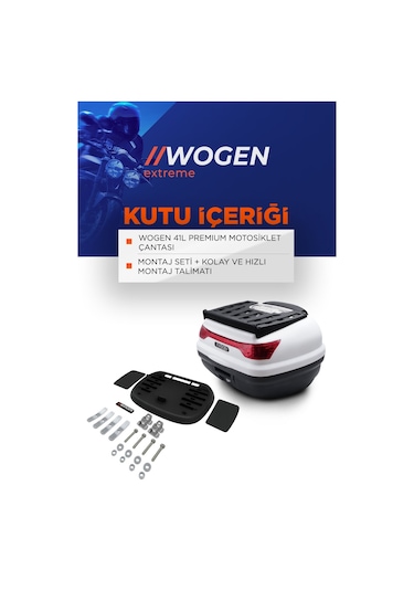 Wogen Wg41 Arka Çanta 41 L Sırt Dayamalı Premium Beyaz Beyaz