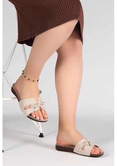 Aryan 11-367 Kadın Ortapedic Terlik Bej