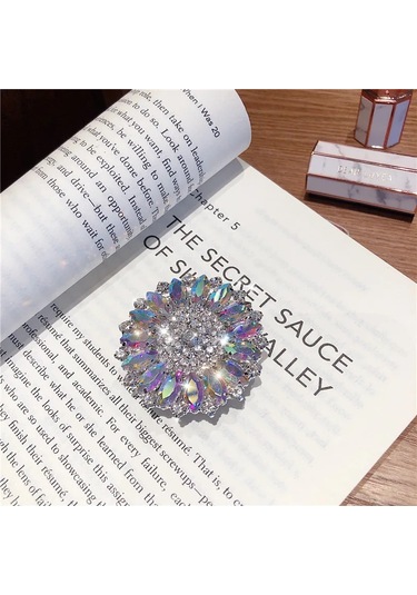 Goldenqian Lüks Elmas Inci Telefon Zil Tutucu Popüler Cep Telefonu Parmak Yüzük Katlanır Tutucu İphone Samsung Kavrama Montaj Braketi 3 3