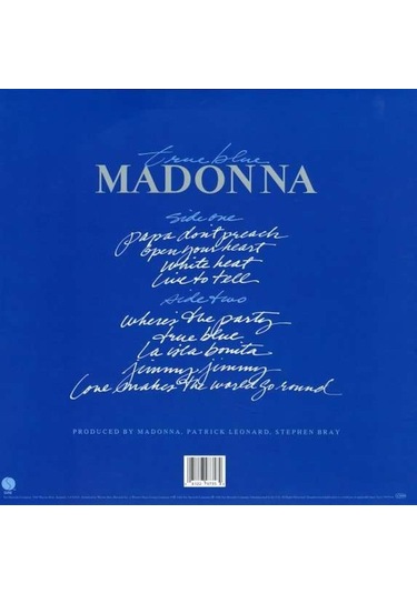 Madonna - True Blue Plak