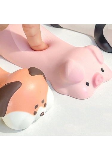 Ebitda Dekompresyon Hafızalı Köpük Mouse Pad, Tavşan Desenli Fare Bilek Yastığı, El Desteği, Kavisli Bel, Yumuşak Ve Rahat