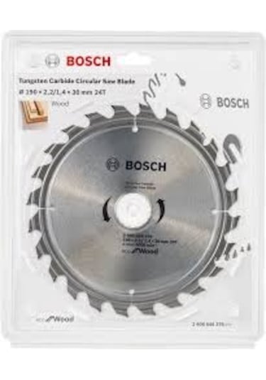 Bosch Optiline Eco 190 x 30 MM 24 Diş Daire Testere Bıçağı - 2608644376