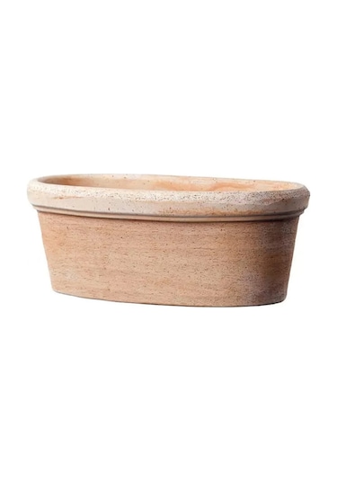 Ovale Etrusco Toprak Saksı Terracota