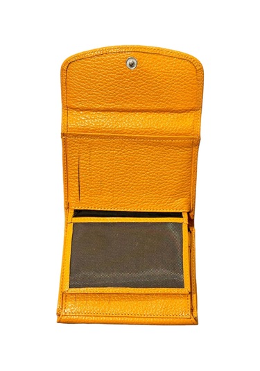 Monte Lui Mntc12 Deri Cüzdan Kartlık Hardal Sarı