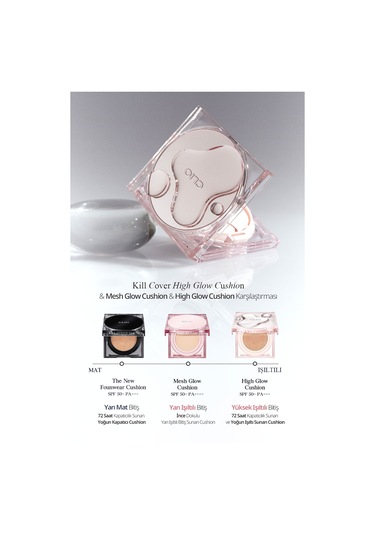 Clio Kill Cover High-glow Cushion+ Refill SPf50+ Pa++++ 2 Lingerie