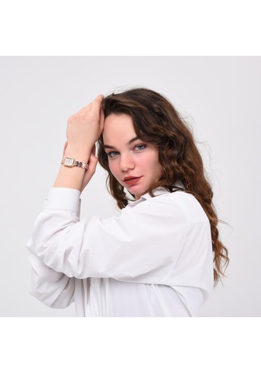 Maiar Kare Kasa Rose Kordon Kadın Kol Saati Rose Gold