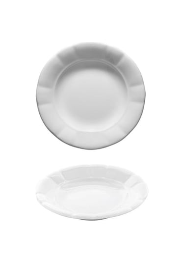 Güral Porselen Otel 18 Cm Rölyefli Çukur Tabak 6 Lı Gr18ck00 Beyaz