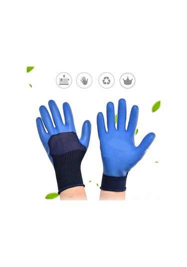 Geeroyoo Doğal Lateks İş Eldivenleri: Dayanıklı, Kayma Ve Aşınma Direnci, Su Geçirmez, Konforlu Koruma