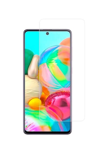 Senalstore Samsung Galaxy A71 Ekran Koruyucu 9h Sert Temperli Kırılmaz Cam Koruma Şeffaf