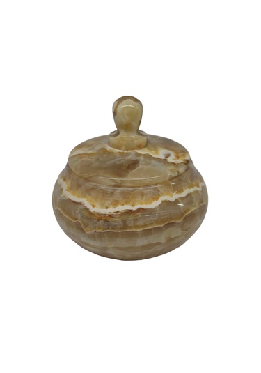 "el Yapımı 5 İnç Oniks Şekerlik - Dekoratif Ve Şık"