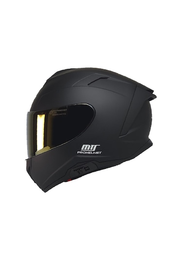 Mts Full Face Double Güneş Vizörlü Ece 22.06R Motosiklet Kaskı Mat Siyah