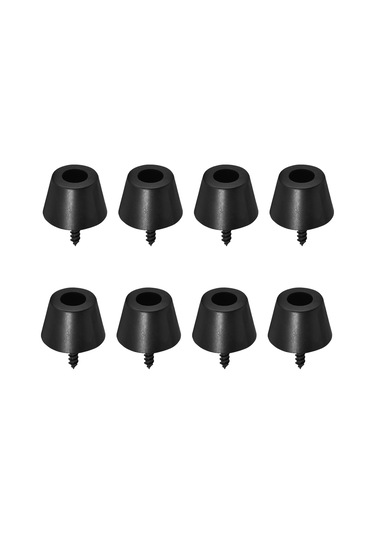 Hfambition Gitar Hoparlör Gömlek Ayakları 4 Çift Siyah Kauçuk 30x20mm Titreme Azaltıcı Ses Kalitesi Artırıcı Hi-fi Hoparlörler Amplifikatörler İçin