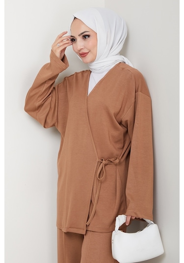 Kimonolu Oysho İkili Takım 1623 - Vizon Vizon