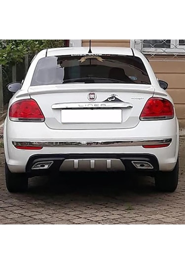 Fiat Linea Difüzör Difizör Gri + Kare Egzoz Görünüm C Tip