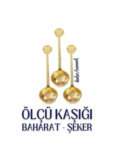 Modacar 3 Lü Şeker Ve Ölçü Kaşığı Vintage Design Çok Renkli